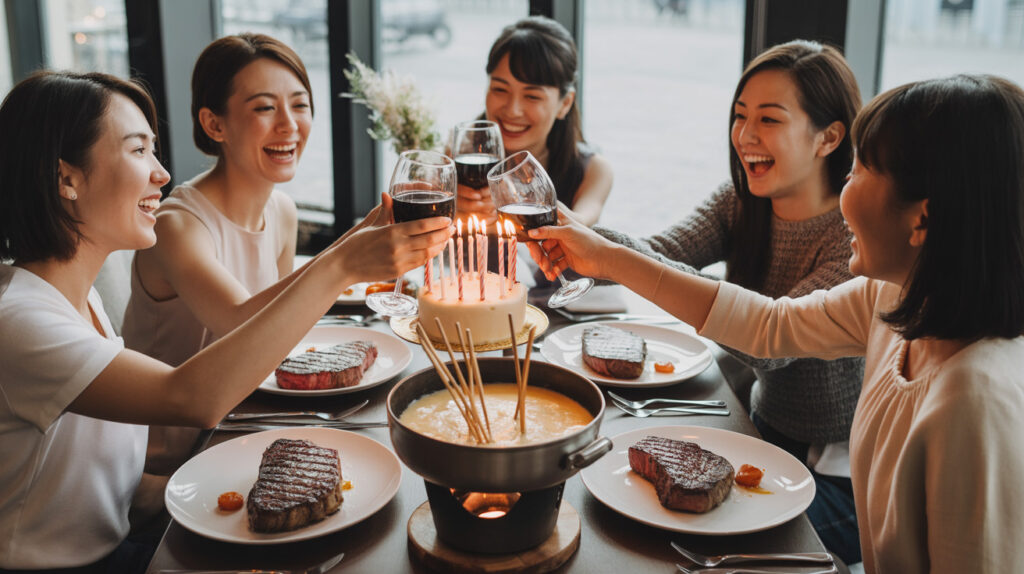 ステーキとチーズフォンデュ二次会の特徴と盛り上げ演出アイデア