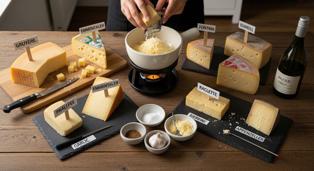 チーズフォンデュにおすすめのチーズの種類とブレンドのコツ