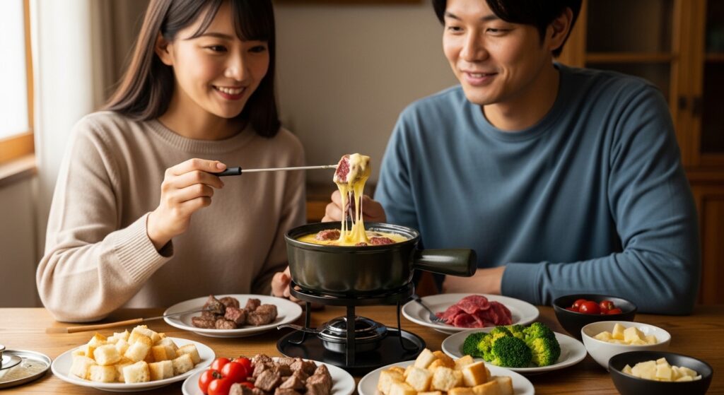 ステーキとチーズフォンデュで満足度を上げる量の調整方法