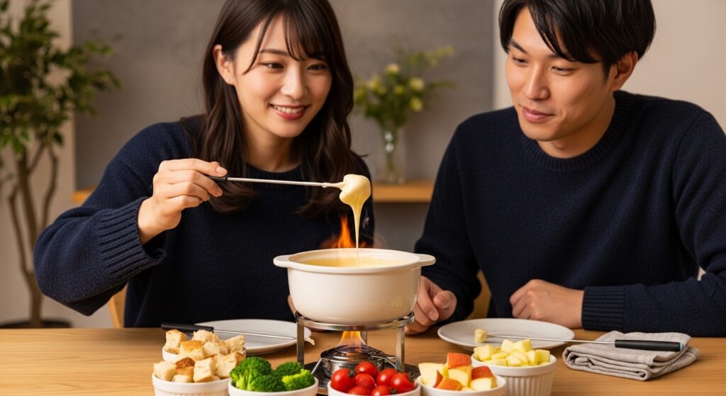 チーズフォンデュの温度を一定に保つためのテクニック